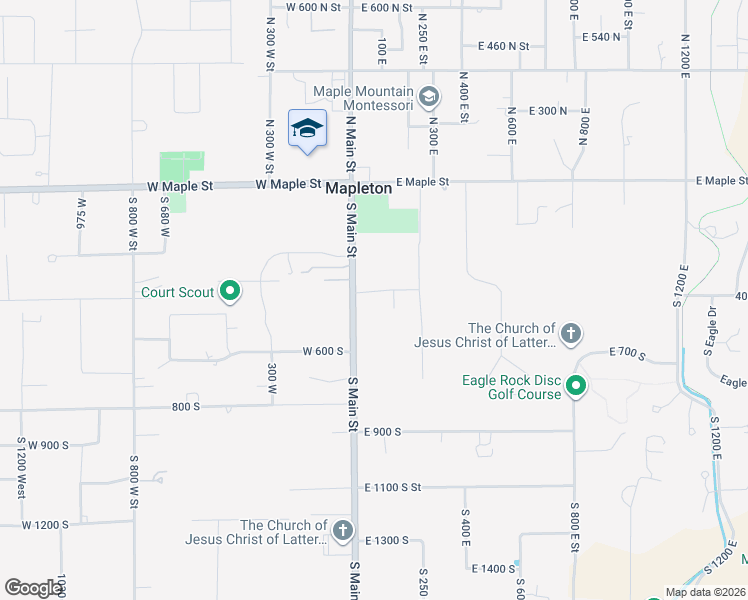 map of restaurants, bars, coffee shops, grocery stores, and more near 422 Eldorado Drive in Mapleton