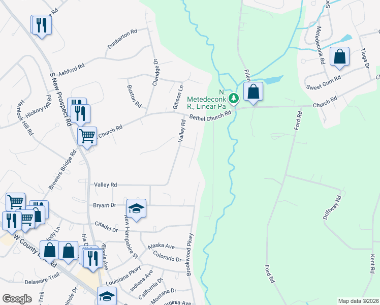map of restaurants, bars, coffee shops, grocery stores, and more near 10 Cortelyou Road in Jackson Township