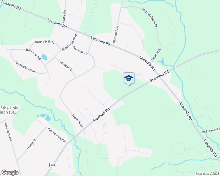 map of restaurants, bars, coffee shops, grocery stores, and more near 444 Freehold Road in Jackson Township