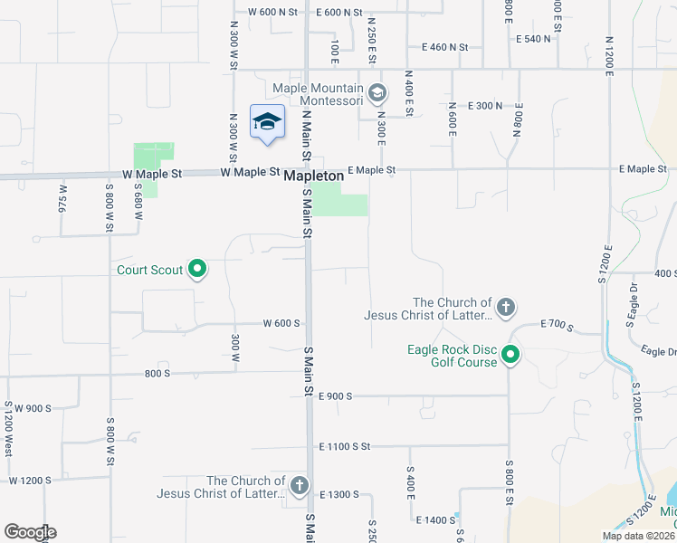 map of restaurants, bars, coffee shops, grocery stores, and more near 422 Eldorado Drive in Mapleton