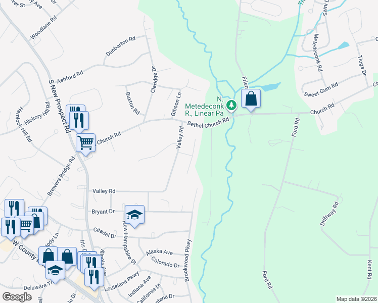 map of restaurants, bars, coffee shops, grocery stores, and more near 10 Cortelyou Road in Jackson Township