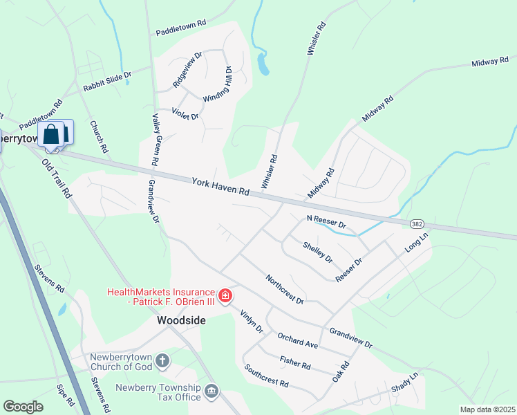 map of restaurants, bars, coffee shops, grocery stores, and more near 30 Apple Orchard Court in York Haven