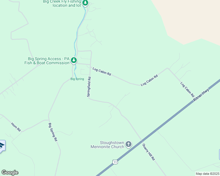 map of restaurants, bars, coffee shops, grocery stores, and more near 138 Log Cabin Road in Newville