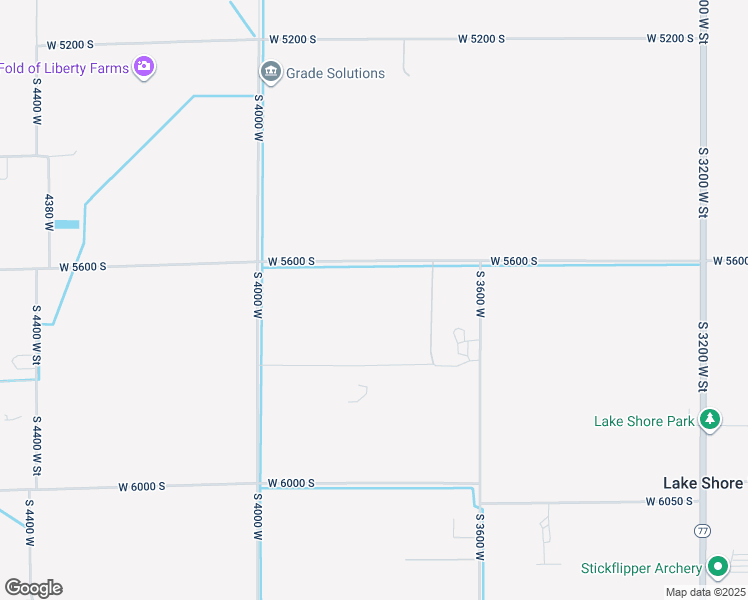 map of restaurants, bars, coffee shops, grocery stores, and more near 3800 West 5600 South in Benjamin