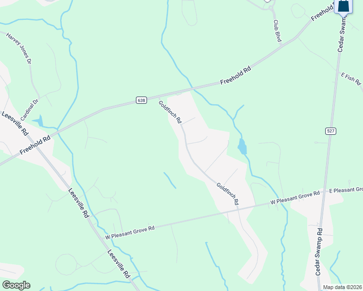 map of restaurants, bars, coffee shops, grocery stores, and more near 22 Goldfinch Road in Jackson Township