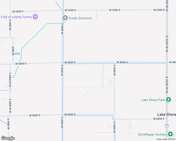 map of restaurants, bars, coffee shops, grocery stores, and more near 3800 West 5600 South in Benjamin