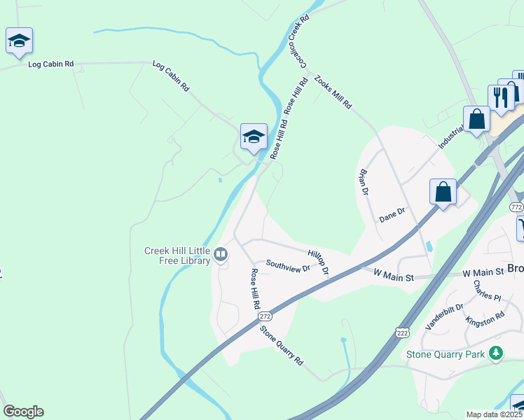 map of restaurants, bars, coffee shops, grocery stores, and more near 312 Northview Drive in Ephrata