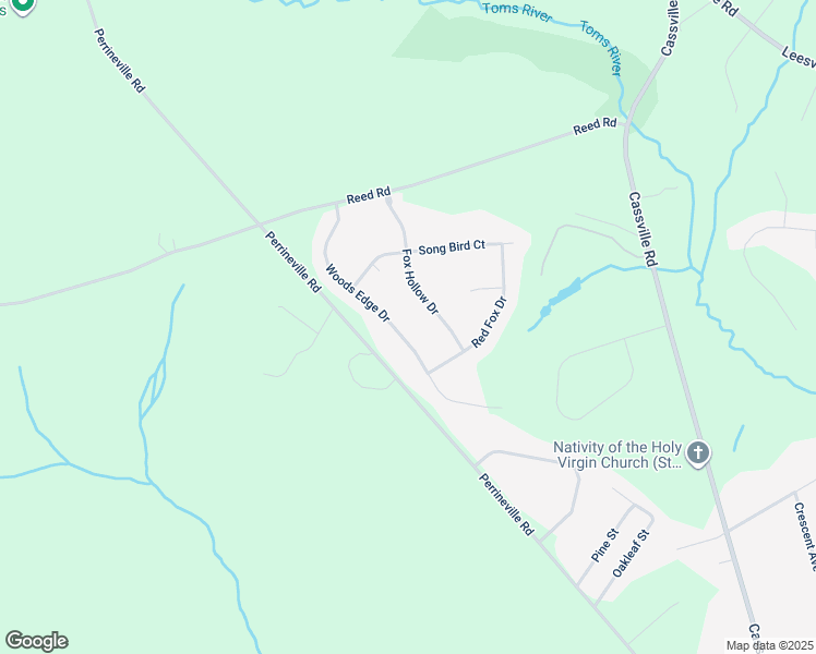 map of restaurants, bars, coffee shops, grocery stores, and more near 19 Woods Edge Drive in Jackson Township