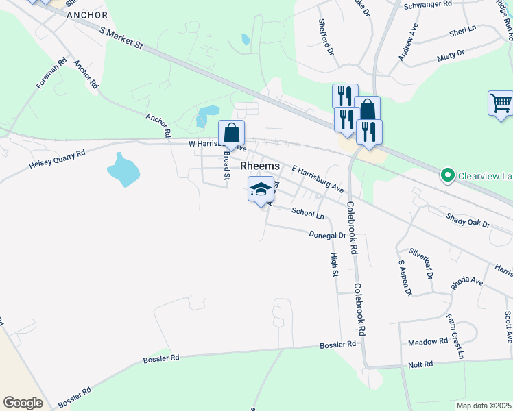 map of restaurants, bars, coffee shops, grocery stores, and more near 130 Alida Street in Elizabethtown