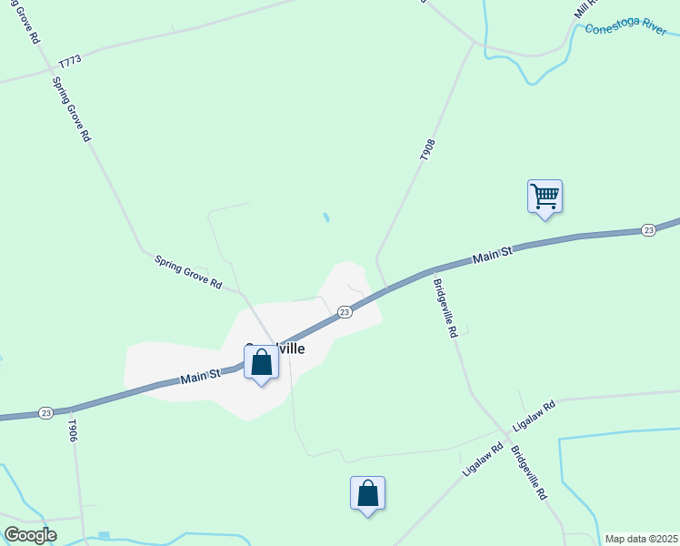 map of restaurants, bars, coffee shops, grocery stores, and more near 1635 Main Street in East Earl