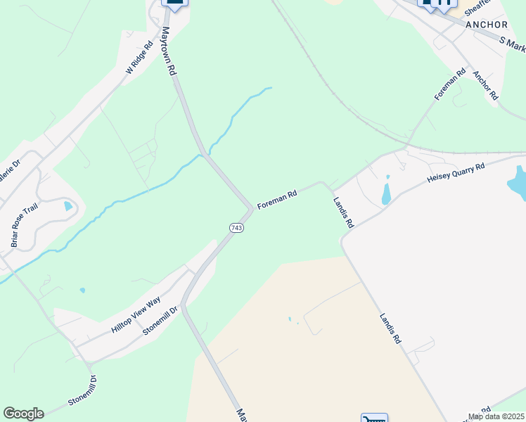 map of restaurants, bars, coffee shops, grocery stores, and more near 481 Foreman Road in Elizabethtown