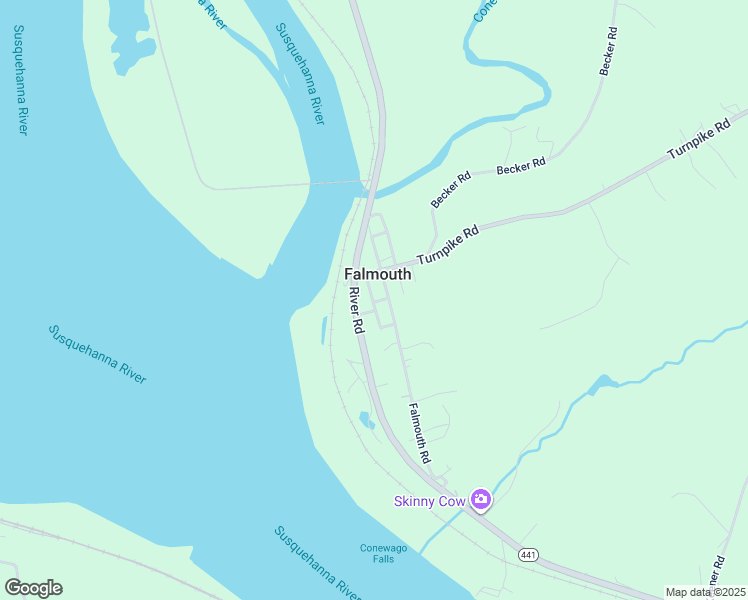 map of restaurants, bars, coffee shops, grocery stores, and more near 198 Falmouth Road in Bainbridge