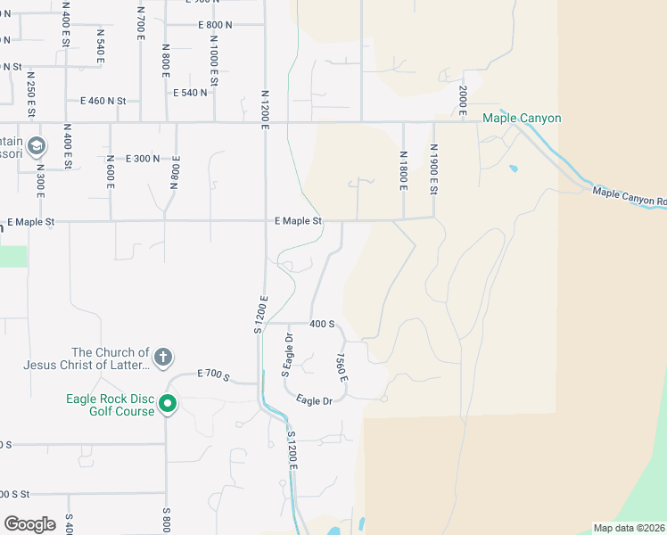 map of restaurants, bars, coffee shops, grocery stores, and more near 191 Aspen Drive in Mapleton