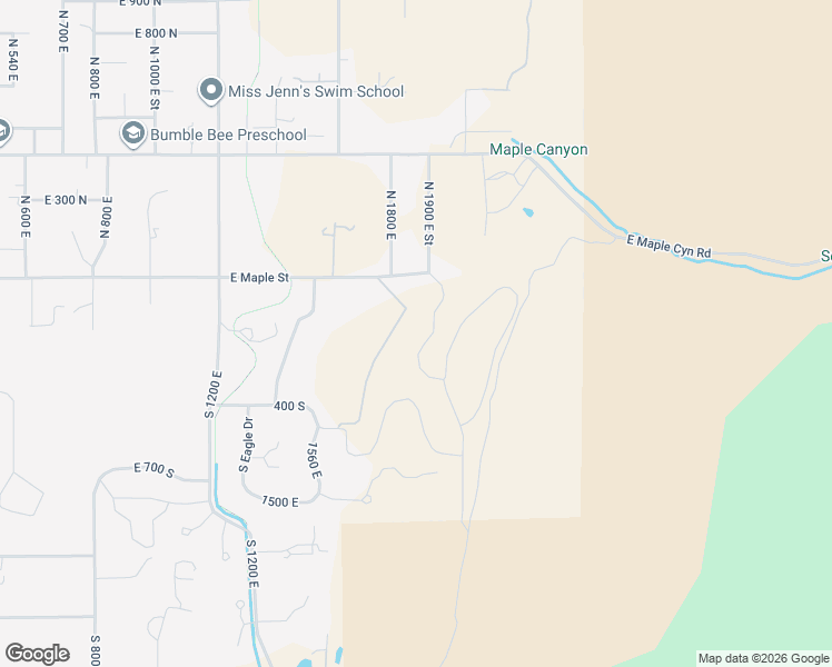 map of restaurants, bars, coffee shops, grocery stores, and more near 234 South Krissa Street in Mapleton