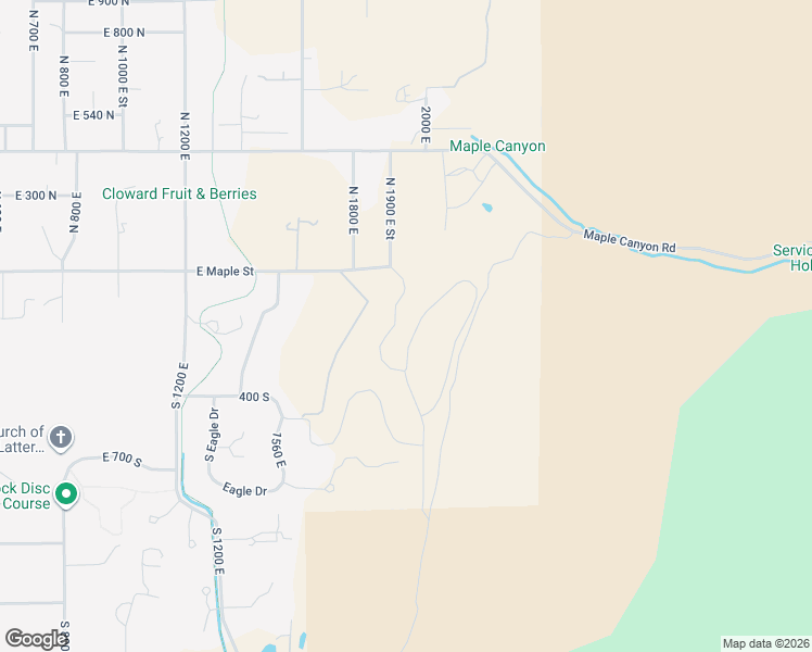 map of restaurants, bars, coffee shops, grocery stores, and more near 149 South Krissa Street in Mapleton