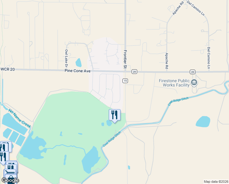 map of restaurants, bars, coffee shops, grocery stores, and more near 8850 Peakview Avenue in Longmont