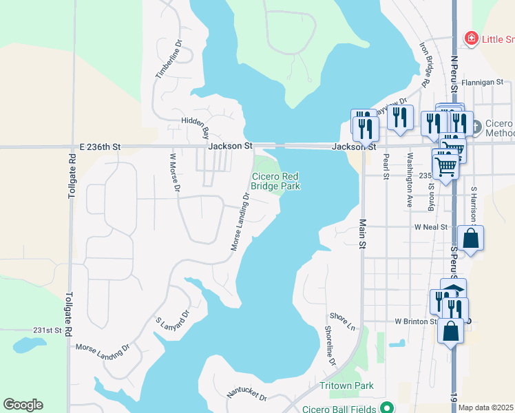 map of restaurants, bars, coffee shops, grocery stores, and more near 647 Coral Court in Cicero