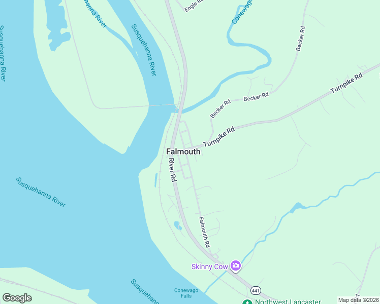 map of restaurants, bars, coffee shops, grocery stores, and more near 209 Falmouth Road in Bainbridge
