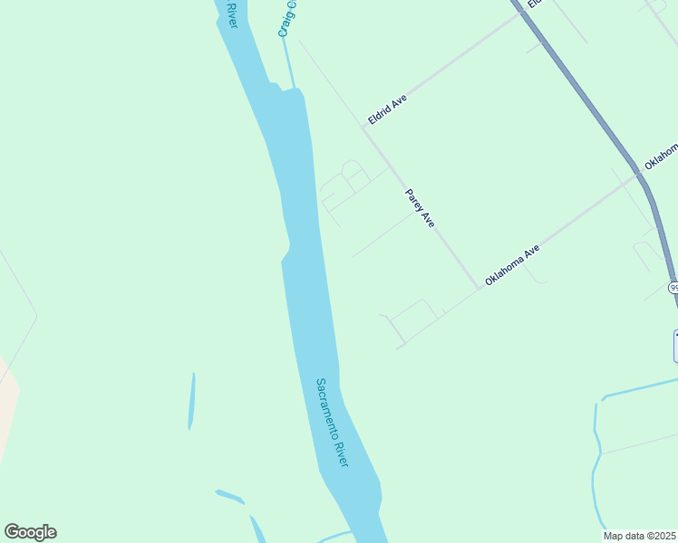 map of restaurants, bars, coffee shops, grocery stores, and more near 11631 Parey Avenue in Red Bluff