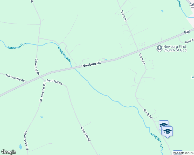 map of restaurants, bars, coffee shops, grocery stores, and more near 366 Newburg Road in Newburg