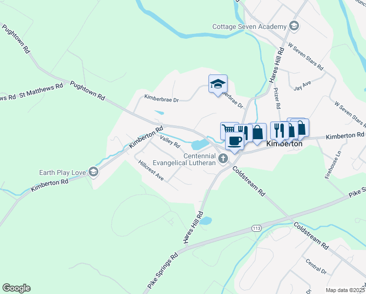map of restaurants, bars, coffee shops, grocery stores, and more near 29 Valley Road in Phoenixville