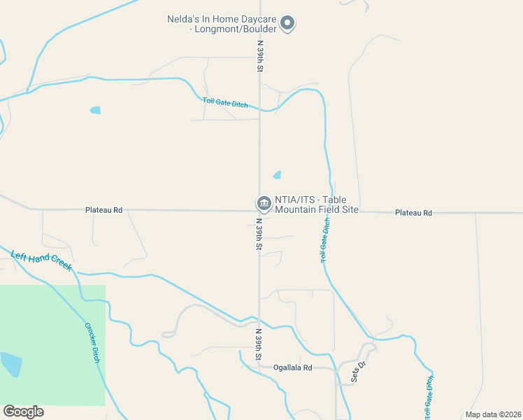map of restaurants, bars, coffee shops, grocery stores, and more near 8602 North 39th Street in Longmont
