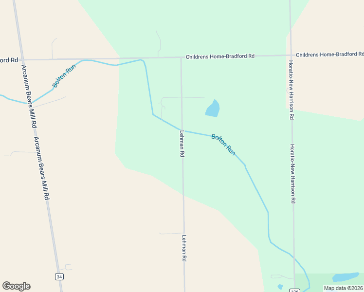 map of restaurants, bars, coffee shops, grocery stores, and more near Township Highway T-227 in Darke County