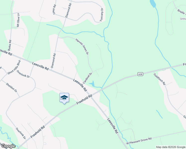 map of restaurants, bars, coffee shops, grocery stores, and more near 4 Harvey Jones Drive in Jackson Township