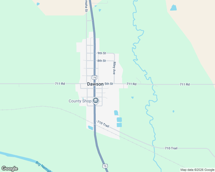 map of restaurants, bars, coffee shops, grocery stores, and more near 601-699 5th Street in Dawson