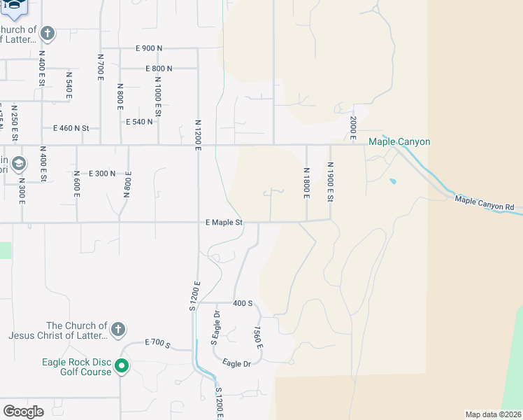 map of restaurants, bars, coffee shops, grocery stores, and more near 1515 East Maple Street in Mapleton