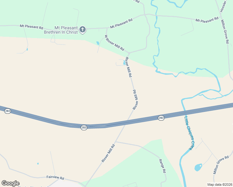 map of restaurants, bars, coffee shops, grocery stores, and more near 1001-1241 Risser Mill Road in Mount Joy
