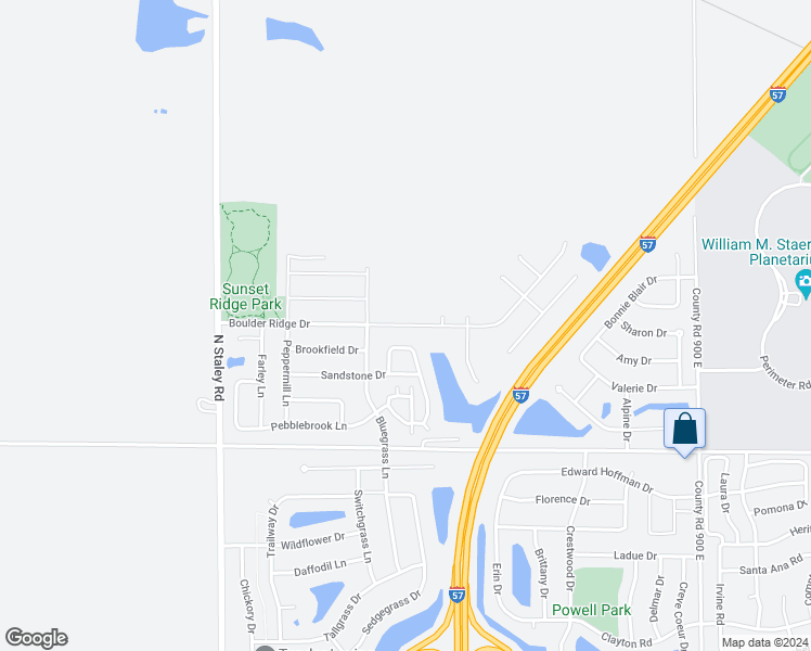 map of restaurants, bars, coffee shops, grocery stores, and more near 3716 Lighthouse Pointe in Champaign