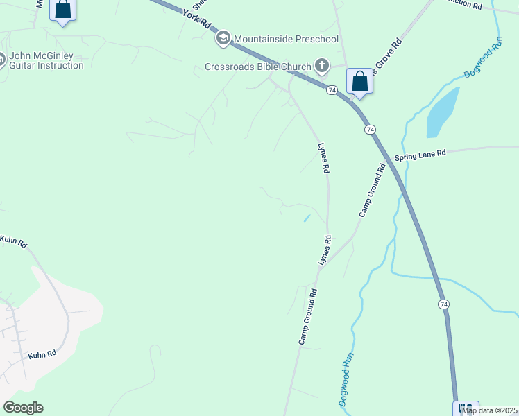 map of restaurants, bars, coffee shops, grocery stores, and more near 688 Lynes Road in Dillsburg
