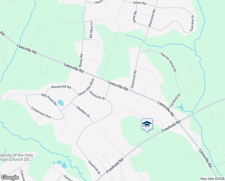 map of restaurants, bars, coffee shops, grocery stores, and more near 8 Quaker Hill Road in Jackson Township