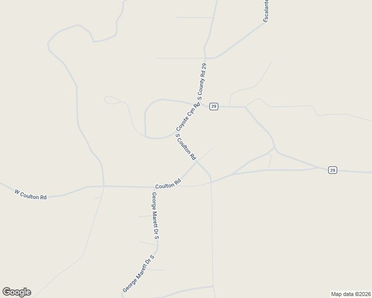 map of restaurants, bars, coffee shops, grocery stores, and more near South Coulton Road in Duchesne County