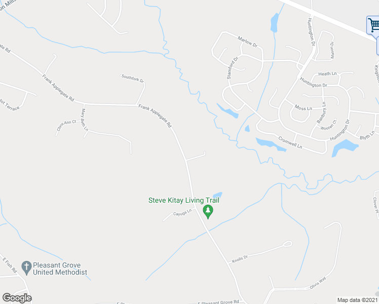 map of restaurants, bars, coffee shops, grocery stores, and more near 327 Frank Applegate Road in Jackson Township