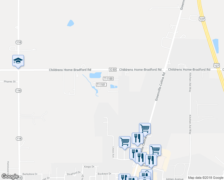 map of restaurants, bars, coffee shops, grocery stores, and more near 7463 Twin Maple Drive in Greenville