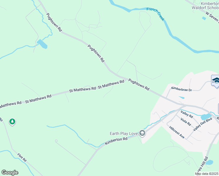 map of restaurants, bars, coffee shops, grocery stores, and more near 1954 Saint Matthews Road in Phoenixville