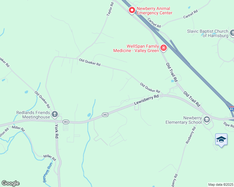 map of restaurants, bars, coffee shops, grocery stores, and more near 70 Maplewood Drive in York County