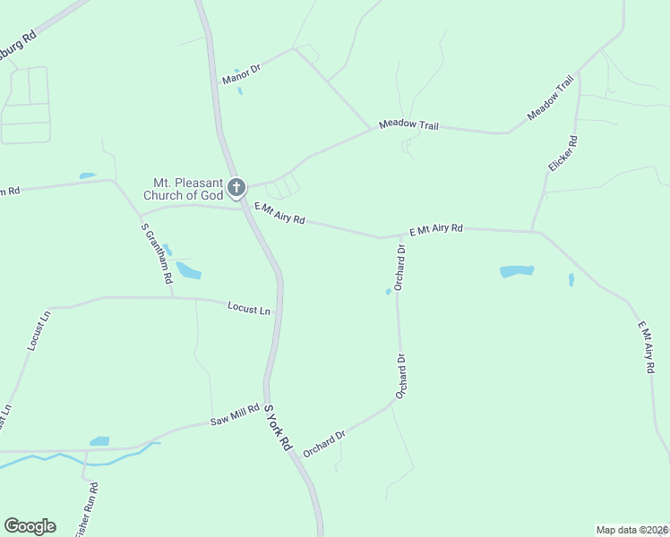 map of restaurants, bars, coffee shops, grocery stores, and more near 243 South York Road in Dillsburg