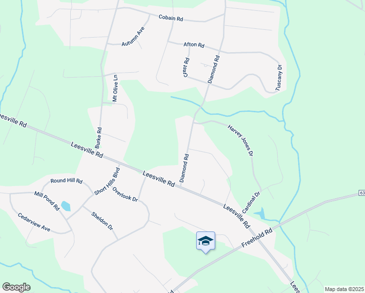 map of restaurants, bars, coffee shops, grocery stores, and more near 334 Diamond Road in Jackson Township