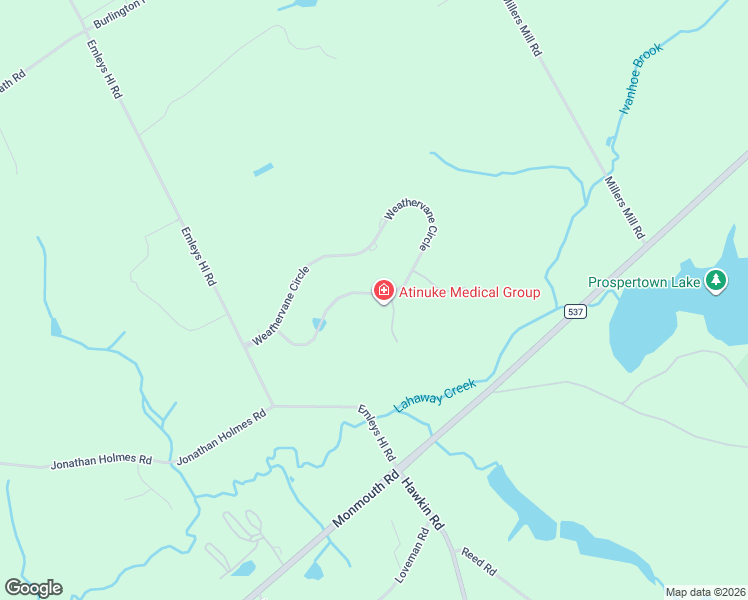 map of restaurants, bars, coffee shops, grocery stores, and more near 33 Weathervane Circle in Upper Freehold