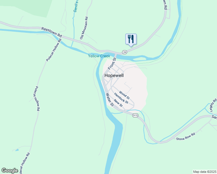 map of restaurants, bars, coffee shops, grocery stores, and more near 484 Broad Street in Hopewell