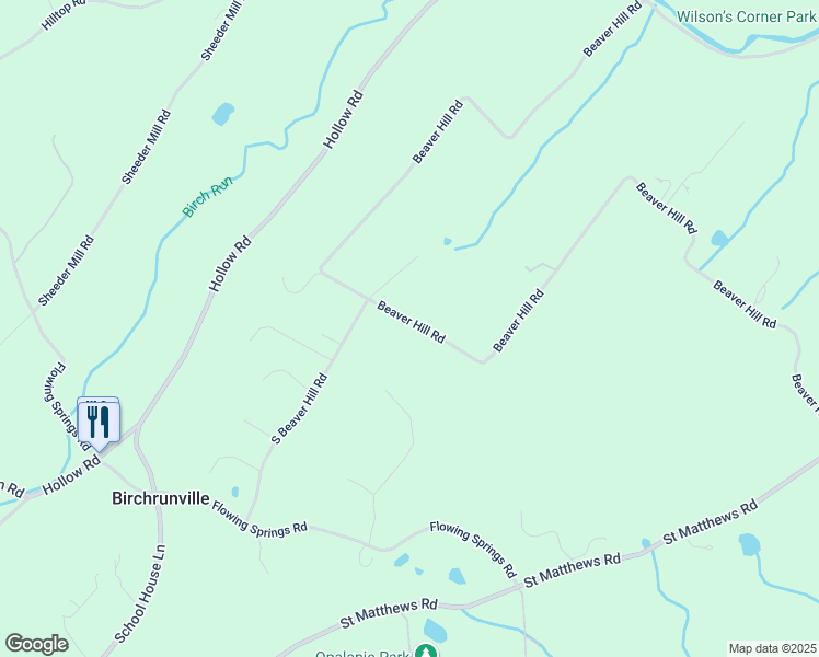 map of restaurants, bars, coffee shops, grocery stores, and more near 2246 Beaver Hill Road in Chester Springs