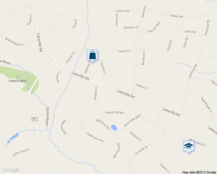 map of restaurants, bars, coffee shops, grocery stores, and more near 526 Leesville Rd in Jackson