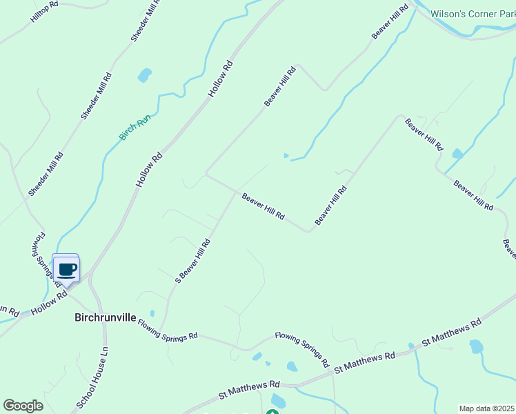 map of restaurants, bars, coffee shops, grocery stores, and more near 2246 Beaver Hill Road in Chester Springs