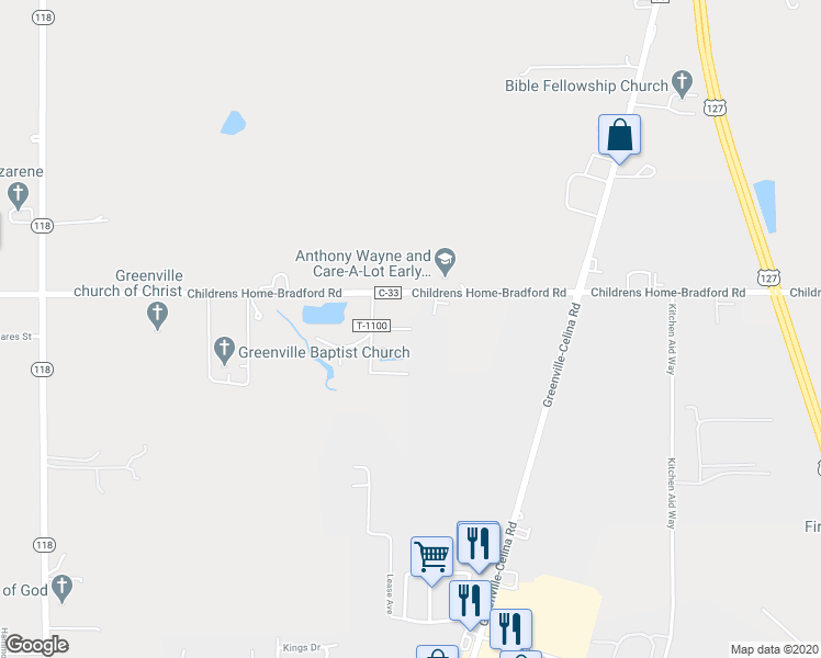 map of restaurants, bars, coffee shops, grocery stores, and more near 4885 Melbeth Drive in Greenville