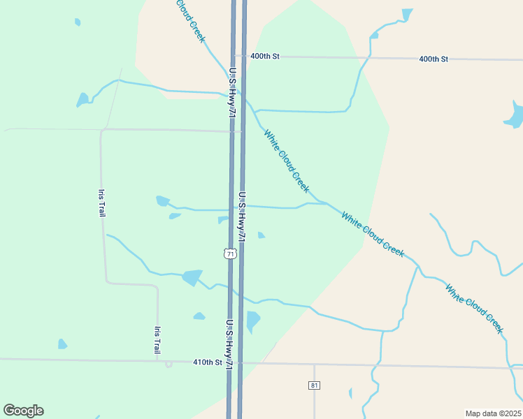 map of restaurants, bars, coffee shops, grocery stores, and more near 40435 U.S. 71 in Barnard
