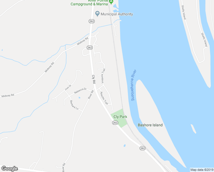 map of restaurants, bars, coffee shops, grocery stores, and more near 215 Iroquois Trail in York Haven