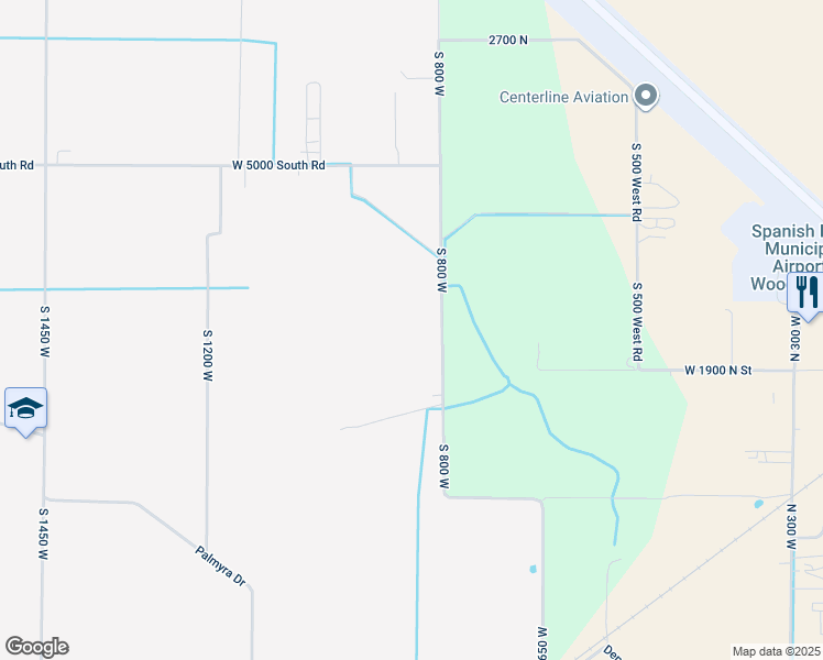 map of restaurants, bars, coffee shops, grocery stores, and more near 5250 South 800 West in Spanish Fork